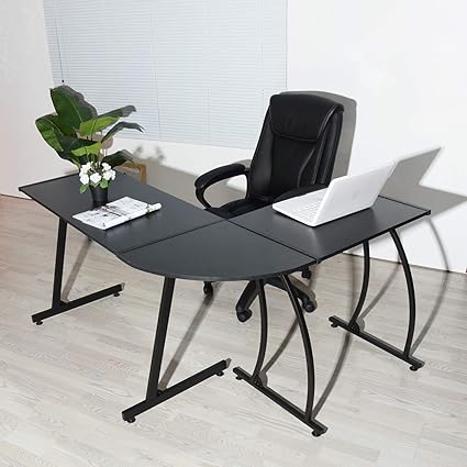 HOMEMAKE FURNITURE Escritorio de Esquina en Forma de L Escritorio para