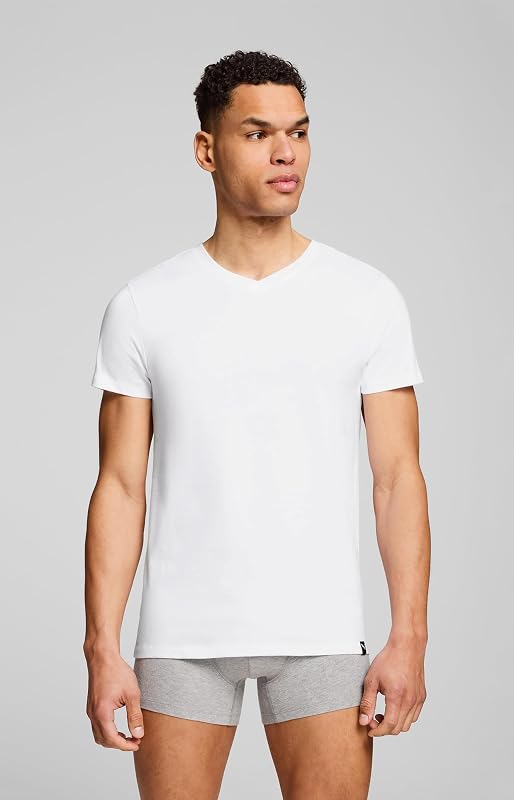 Everyday V-Neck tee 2P, Blanco, S