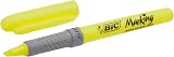 BIC Highlighter Grip 5 Assorted Colours Ribbed Nib Water-Based Ink view 2