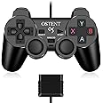 OSTENT Wired Analog Controller Gamepad Joystick Joypad for Sony Playstation PS2 PS1 PS One PSX Console Dual Shock Vibration V