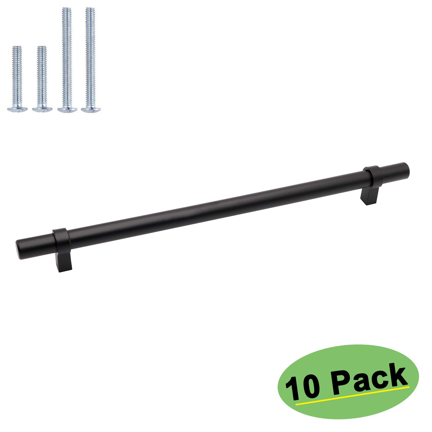 Best Black Square Bar Cabinet Handle 10Inches 10Pack