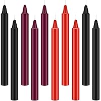 10 Pieces Low Temperature Candles Romantic Candles Wax Low Heat Dripping Candles Valentine Candles for Couples Lovers (Red, B