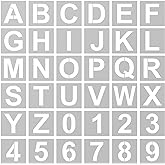 Letter Stencils and Templates for Painting, 36pcs 3 Inch Letters Alphabet Stencils Plastic Number Templates for Wood Signs Ar