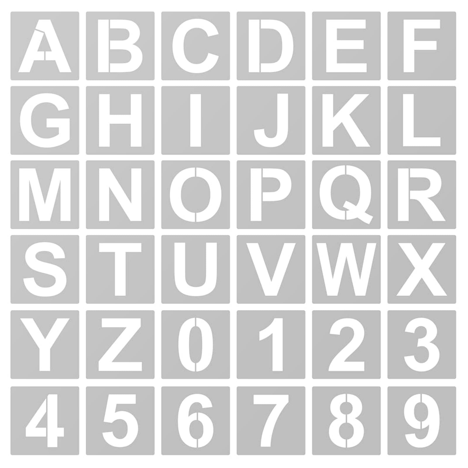 Mua Alphabet Stencils Letters 3 Inch, 36pcs Letter and Numbers ...