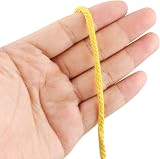 jijAcraft 3MM Yellow Macrame Cord 100M Cotton String DIY Craft Wall Hanging view 3