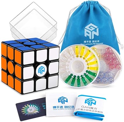 Cubelelo Gans 356 X IPG V5 3x3 Black (Magnetic) Speed Cube Puzzle Cube