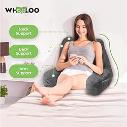 WhooLoo Reading Pillow Sitting Up in Bed Backrest