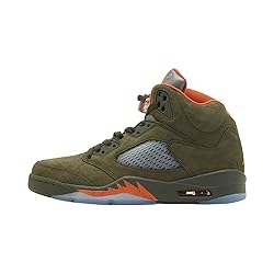 Nike Mens Air Jordan 5 Retro Running Shoe, Army