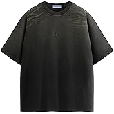 Aelfric Eden Mens Oversized T-Shirt Unisex Gradient Washed Tee Vintage Cotton Short Sleeve Summer Streetwear