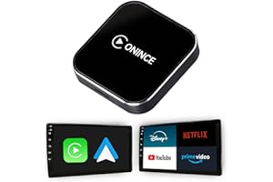 CarPlay AI Box 2025 Upgrade - Wireless CarPlay and Android Auto Adapter with Netflix, YouTube, Disney+, Prime Video | 5GHz Wi