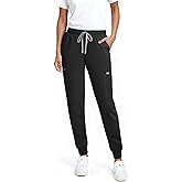Women’s Scrub Pants - Jogger Cargo Pants with 6 Pockets, Soft Scrubs Pant for Women Yoga Style Mid-Rise Pants