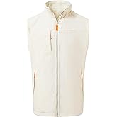M MAELREG Men's Golf Vest Reversible Fleece Vest Outerwear Windproof Lightweight Warm Softshell Sleeveless Jacket for Men