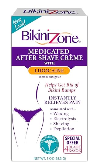 Amazon Com Bikini Zone Medicated Creme For Bikini Area 1 Oz