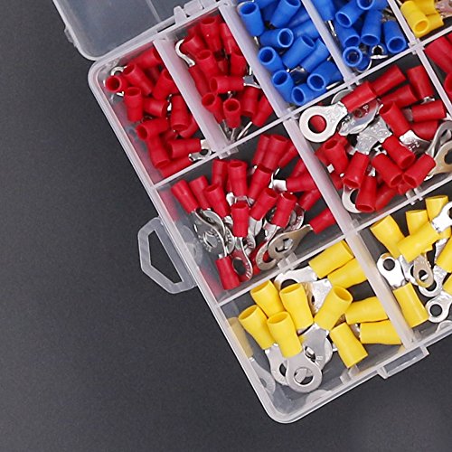 Top Quality Insulated Ring Terminals, Hilitchi 255Pcs 2210 AWG