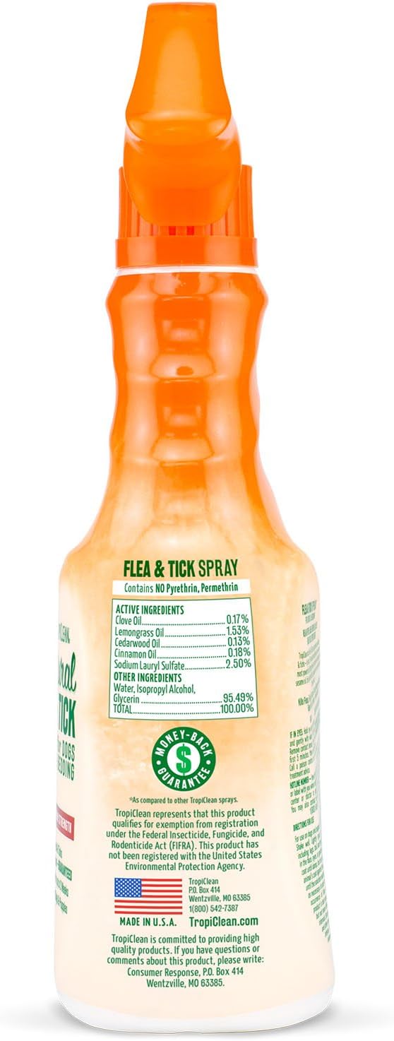 tropiclean flea and tick spray