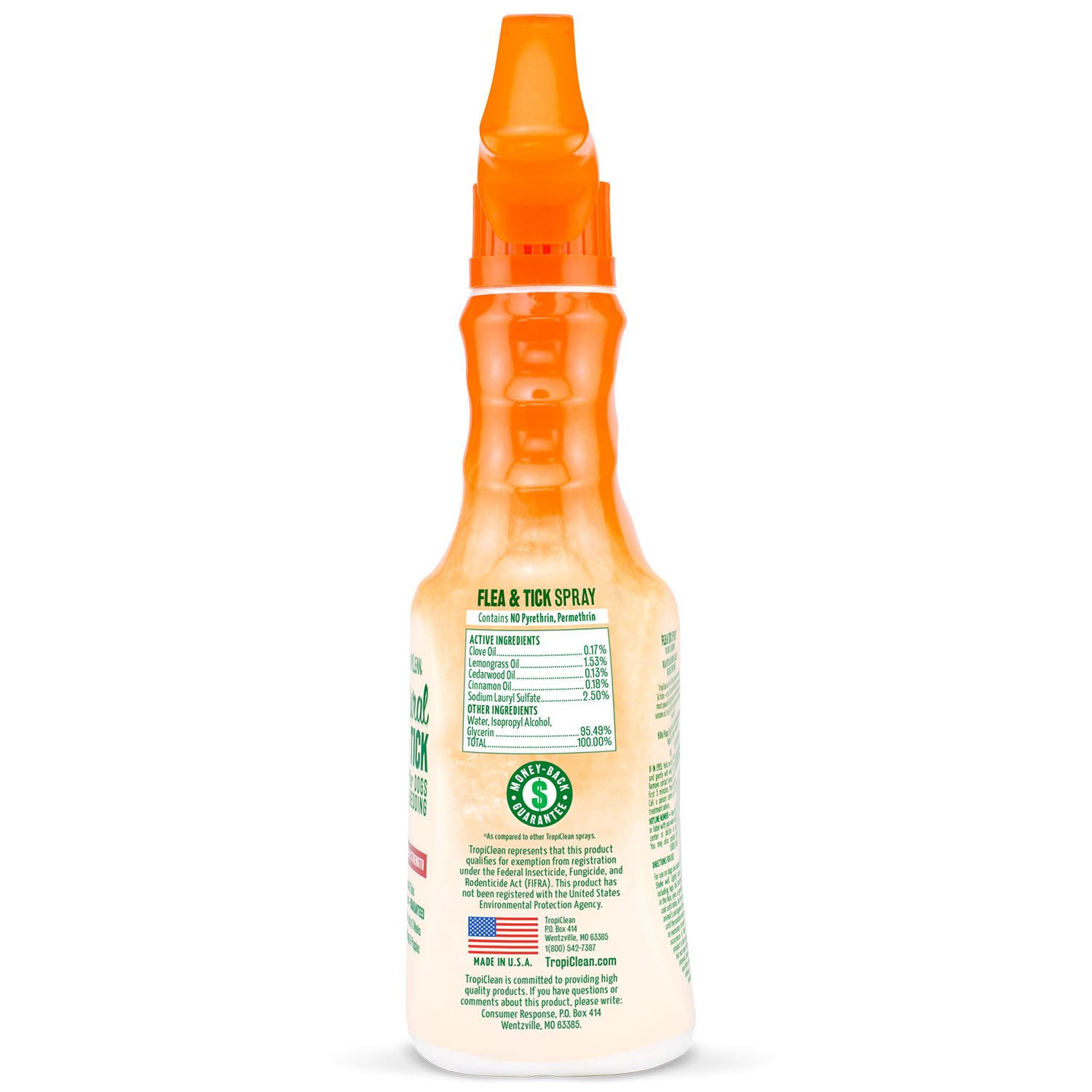 Reviews TropiClean Natural Flea and Tick Spray