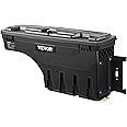 VEVOR Truck Bed Storage Box, Lockable Lid, Waterproof ABS Wheel Well Tool Box 6.6 Gal/20 L with Password Padlock, Compatible with 2015-2021 Ford F150, Passenger Side, Black