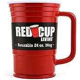 Red Cup Living 24Oz Party Mug Glass Tumbler- Reusable Unbreakable Party Cup for Hot & Cold Drinks, st patricks day accessories & spring break essentials Drinkware | Unbreakable, Reusable, Drinking Supplies, Birthday, Anniversary, Travel Outdoors
