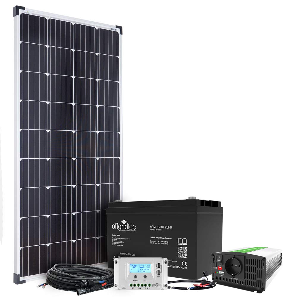 Solar StandAlone System Autark SMaster 100 W Solar 1,000 W AC Power