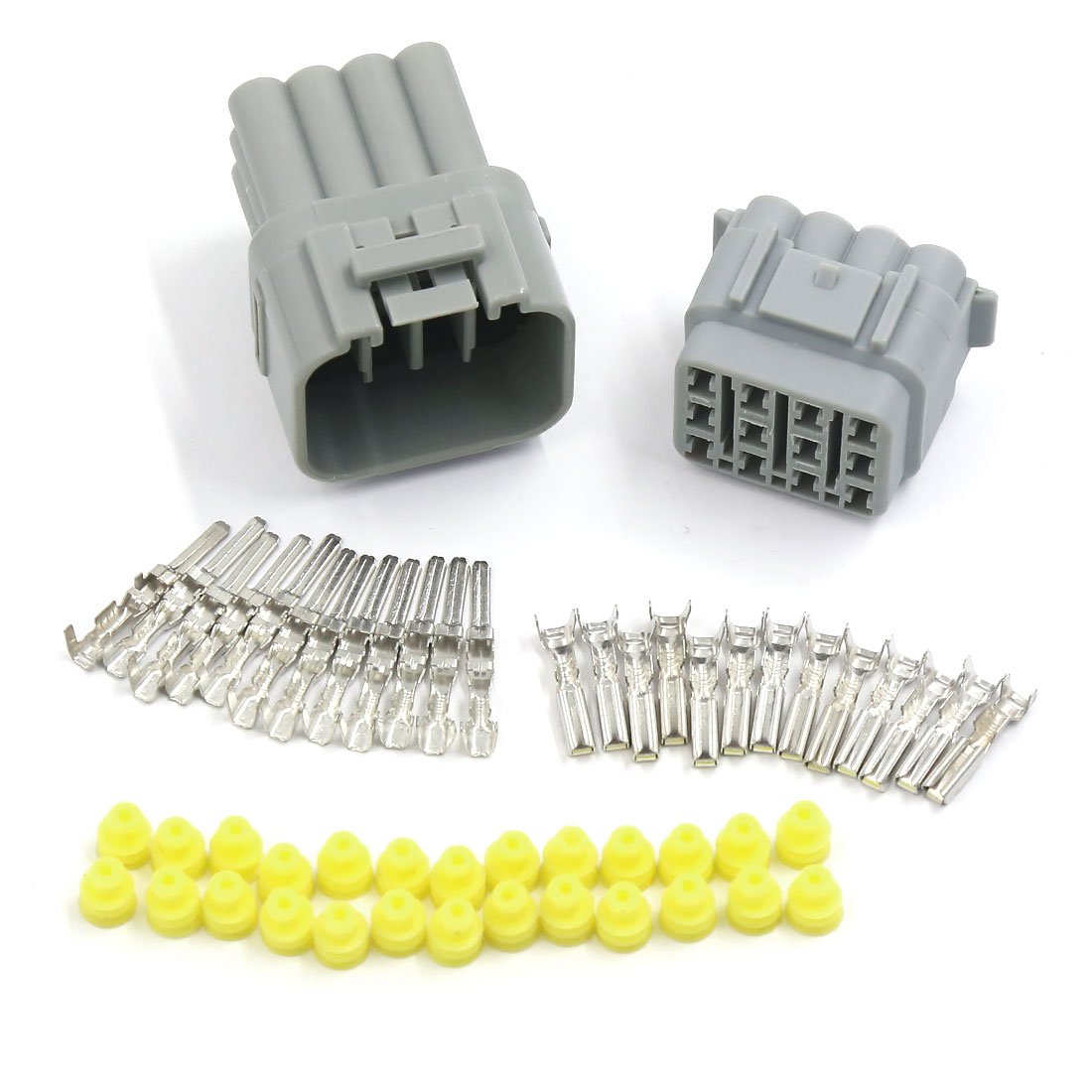 sourcingmap Car Motorcycle Waterproof 12 Pin Electrical Wire Connector AWG