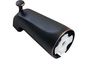 SENTO BETTER HOME BETTER LIFE SENTO Slip On Oil Bronze Universal Bathroom Tub Spout with Diverter, Durable Heavy Duty Metal Bathtub Faucet with Shower Diverter - 4 Inches 1/2" Copper Pipe, Oil-Rubbed Bronze