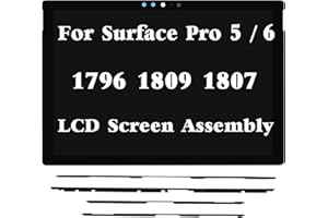 GBOLE Screen for Microsoft Surface Pro 5/6 1796 1809 1807 LCD Touch Screen Display Digitizer Assembly