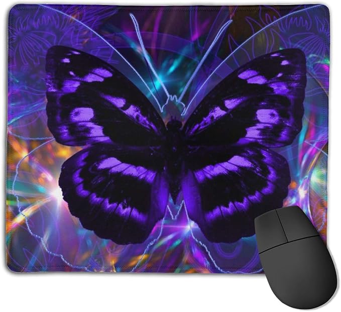 Purple Butterfly Mouse Mat Personalized Customization