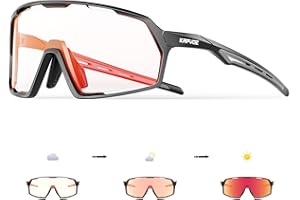 KAPVOE Photochromic Cycling Glasses Sports Sunglasses for Men Women UV400 Protection Bicycle MTB Mountain Bike K160