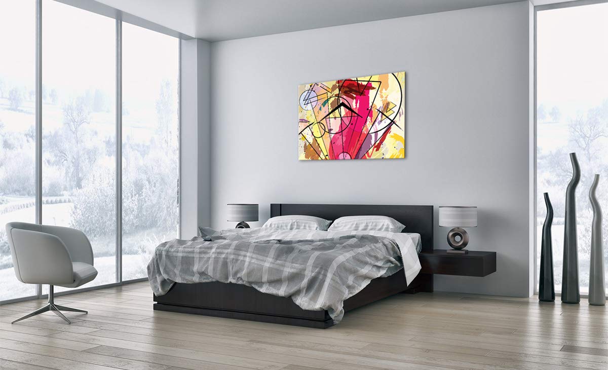 Höhe: 50cm GAA70x50-3603 Glas Einteilig zum Aufhängen bereit Kunstdruck