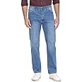 Soojun Men's Flex Waist Regular Fit Straight Leg Jeans
