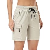 GymBrave Women's Hiking Shorts Quick Dry Lightweight Cargo Shorts for Outdoor Athletic Travel with Pockets