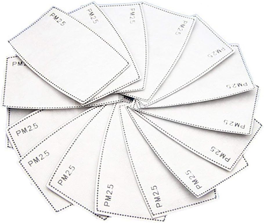 Gempack PM2.5 N95 Filter, PM2.5 Activated Carbon Filter Replacement PM2.5 Mask Filter Insert -20 Pack
