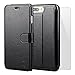 TANNC iPhone 8 Plus Wallet Case, iPhone 7 Plus Case, Flip Leather Phone Case [Screen Protector Included] [Layered Dandy] [Card Slot] [Kickstand] - for iPhone 8 Plus and iPhone 7 Plus - Black