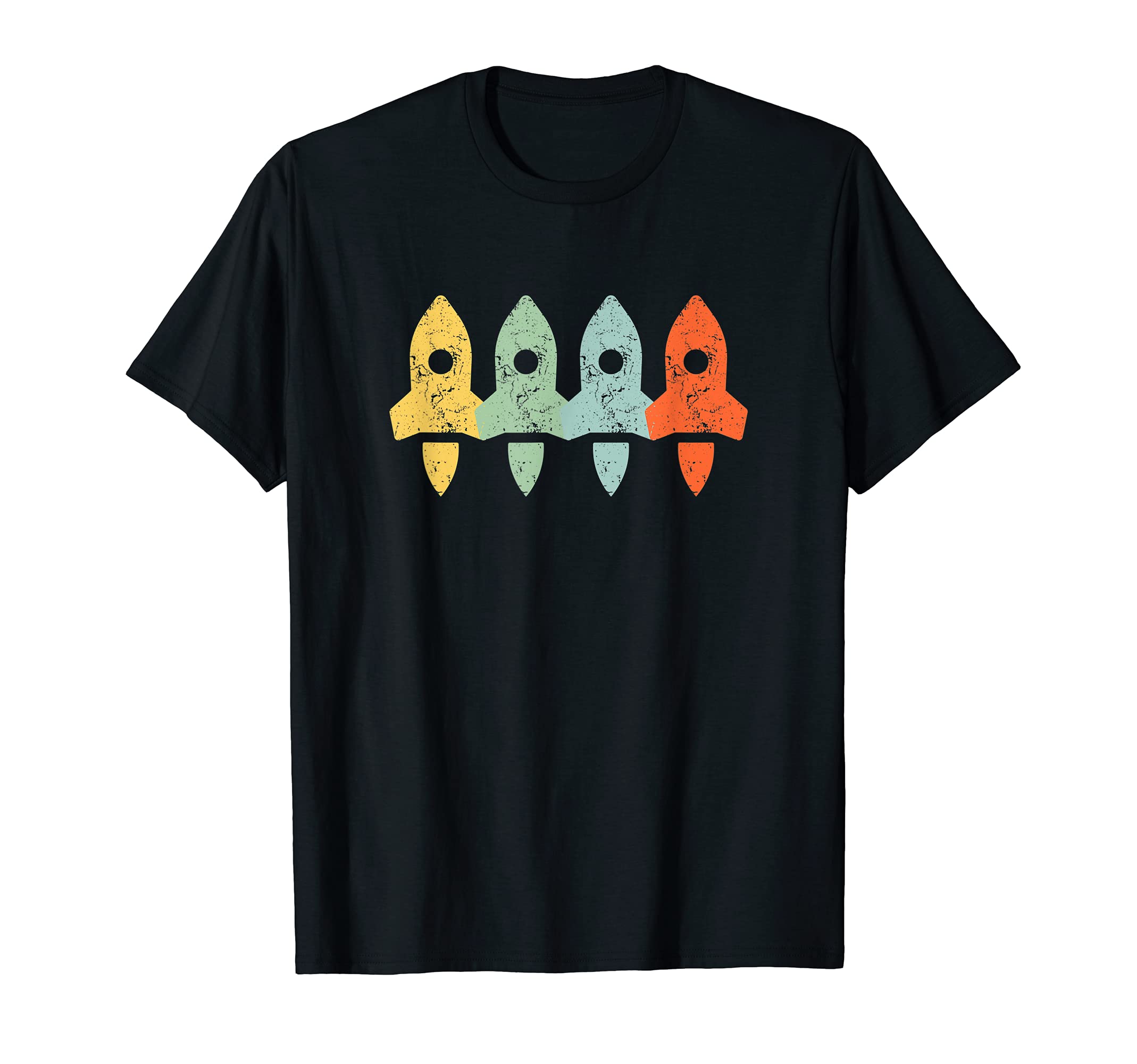 Vintage Retro Rocket Spaceship | Aerospace Engineering T-Shirt