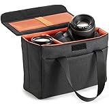 BAIGIO Camera Insert Bag Inner Case High-Capacity Shockproof and Waterproof DSLR SLR Camera Small Inner Bag Foldable Protecti