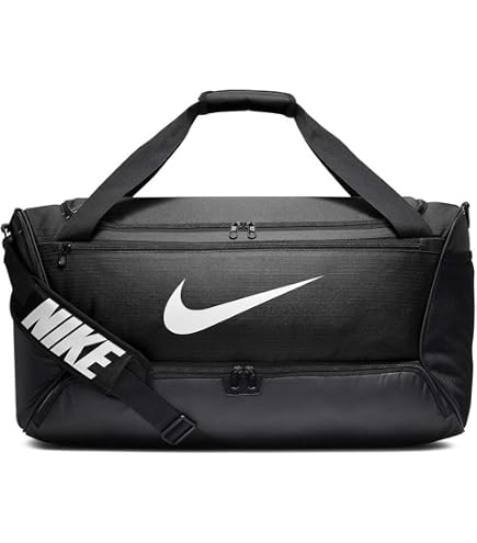 Amazon.com: NIKE Gym Bag, MISC, Black/Black/White,41L : Clothing
