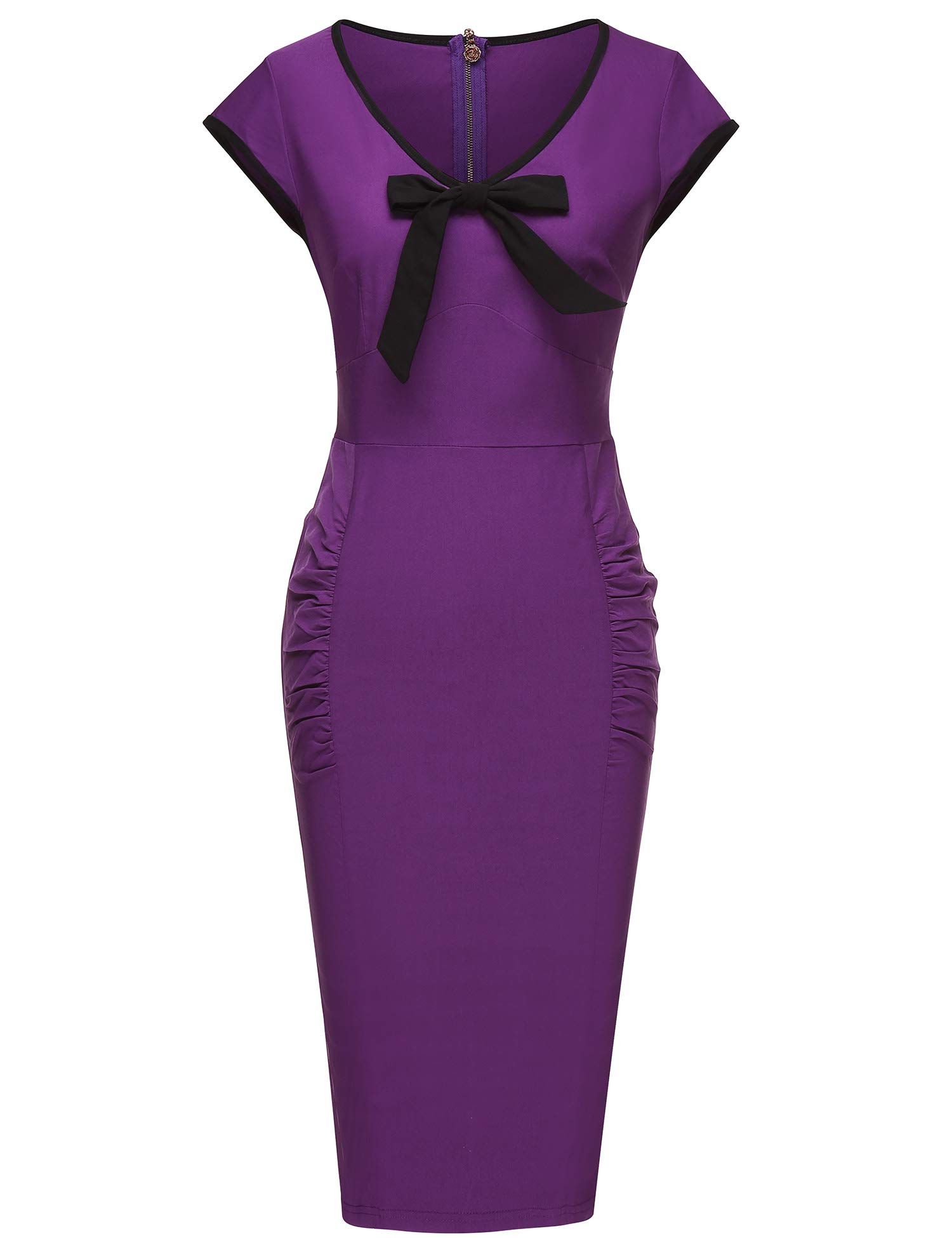 GownTown Womens 1950s Bowknot Wiggle Pencil Cocktail Dress