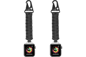 Murciful Keychain Clip for Apple Watch 44/45/46/49mm,Paracord Lanyard for iWatch Series11 10 9 8 7 6 5 4,SE3,Ultra3,Apple Watch Keychain,Outdoor Activities Strap