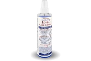 Skin Revolution H-42 Clipper Blade Cleaner – Waterless Clipper Cleaner for Barbers, Anti-Rust Formula for Clippers and Trimmers, Cleans and Cools Blades, 8oz Bottle