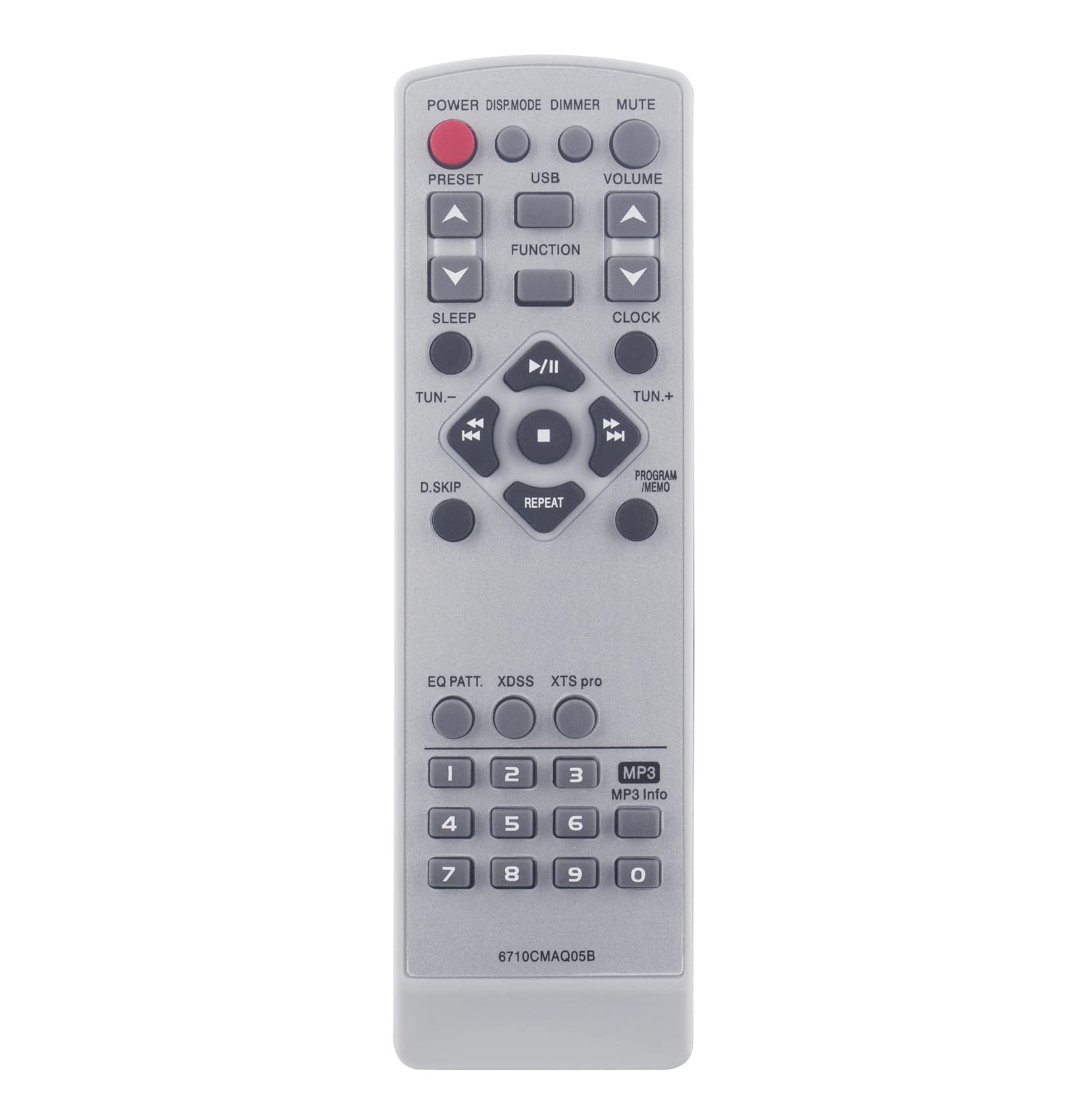 AULCMEET 6710CMAQ05B sub 6710CMAQ05E Replacement Remote Control Compatible with LG Micro CD BookShelf Audio Home Cinema System LFSU850 LFU850D LFU850 LFU850A