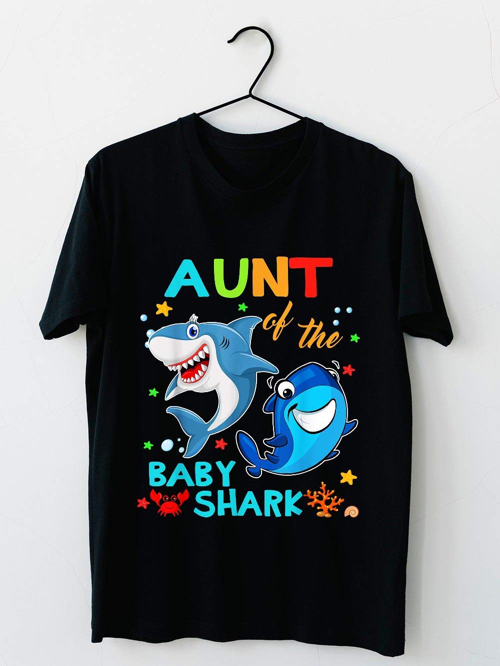 Aunt Of The Baby Shark Birthday Aunt Shark T Shirt For Unisex