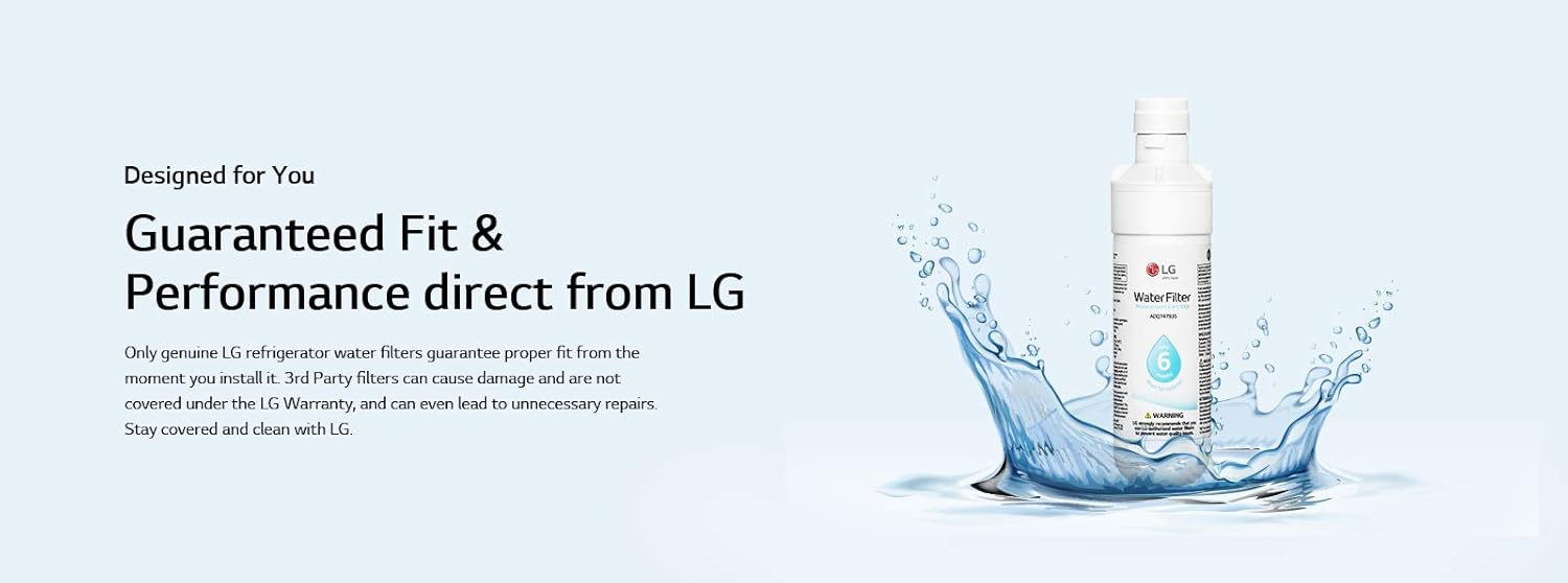 LG LT800P- 6 Month / 200 Gallon Capacity Replacement Refrigerator Water Filter (NSF42 and NSF53) ADQ73613401, ADQ73613408, or ADQ75795104: Home Improvement