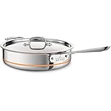 All-Clad 6405 SS Copper Core 5-Ply Bonded Dishwasher Safe Saute Pan / Cookware, 5-Quart, Silver