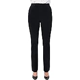 Marycrafts Women's Pull On Stretch Yoga Straight Dress Work Pants 29" /31"/33"