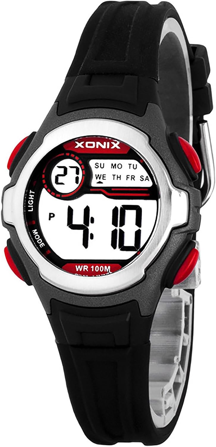 XONIX WR100M Digital Kids' Watch, Chronograph, Date, Water Resistant 100M Amazon.co.uk Watches