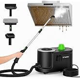 TaskStar Steam Cleaner, High Pressure Steamer for Floors, Grease and Grills | 230&deg;F Deep Cleaning, 1.6L Large Tank, 22-Piece Kit, for Carpets, Kitchen, Range Hoods, Tiles, Grout, Upholstery, Cars &amp; More