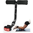 Nordic Hamstring Curl Strap with Safety Tag (DON’T OPEN), Sozzy Upgraded Heavy Duty Leg Curl Rated Up to 500lbs, Adjustable Length, Great for Hamstring Curls, Sit-ups, Spanish Squats, Ab Workout