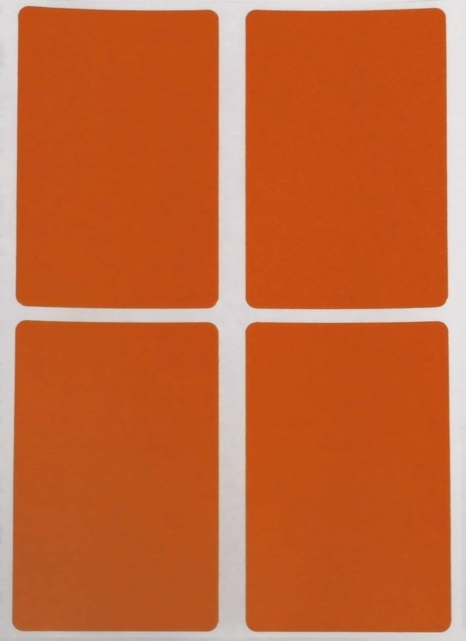 Royal Green Sticker Color Code Labels (7.5 cm x 5 cm) - Rectangular Stickers in Orange 75mm x 50mm inches - 200 Pack
