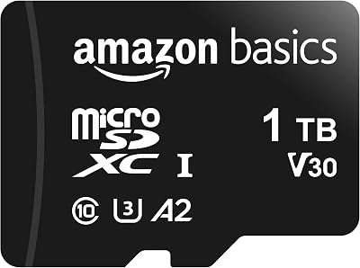 Amazon Basics microSDXC 1TB with Adapter U3 A2 100 MB/s Read