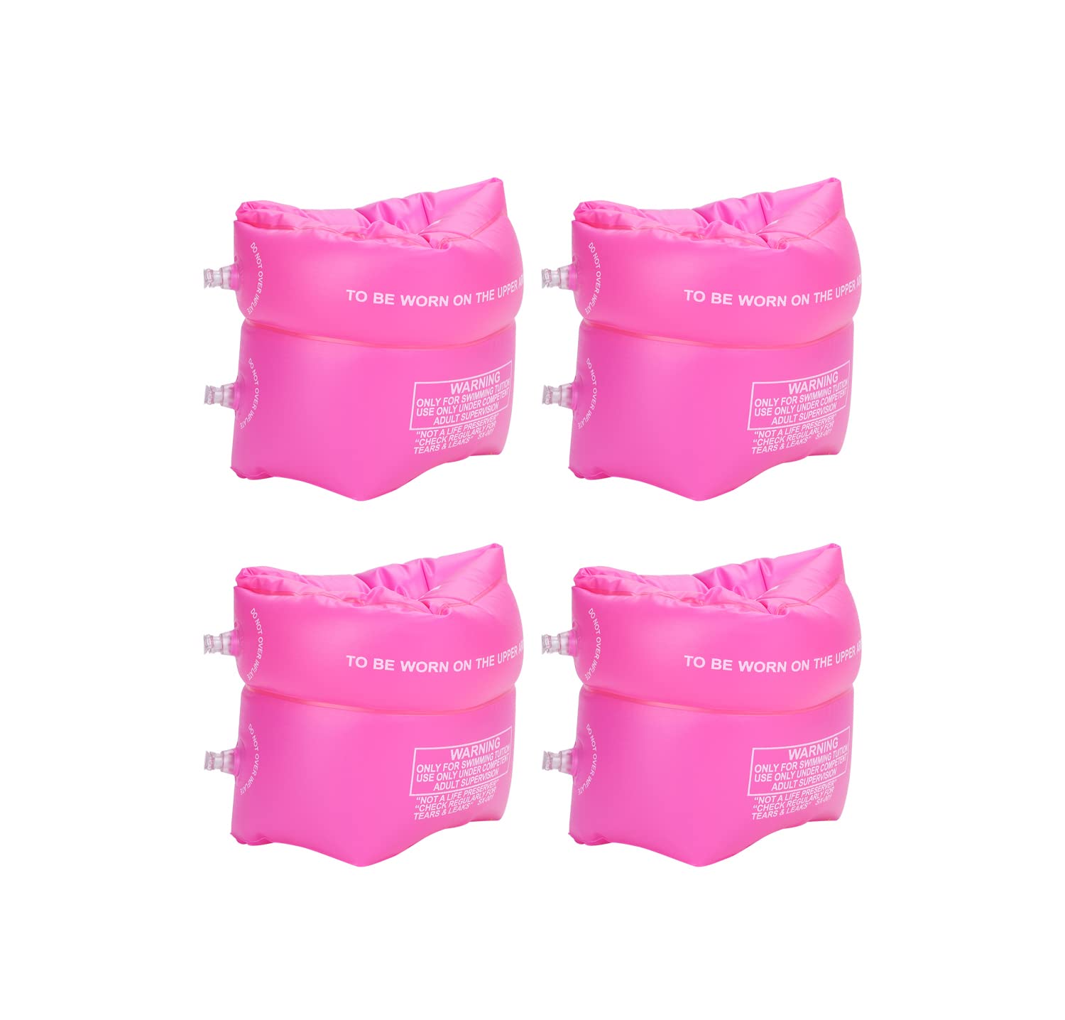 Kids Swim Arm Bands Swimming Floats Safety Inflatable Arm Bands Swimming Floats Roll up Sleeves Pool Set for Swim Learning Water Wings Arm Ring Tube Armlets for Boy Girls 2-12 Years Swim Training Aids